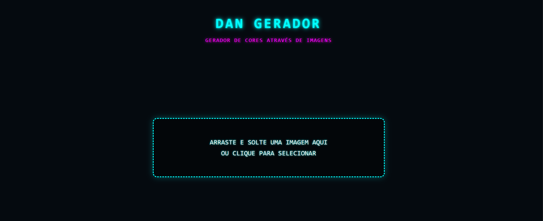 Gerador de Cores através de imagem